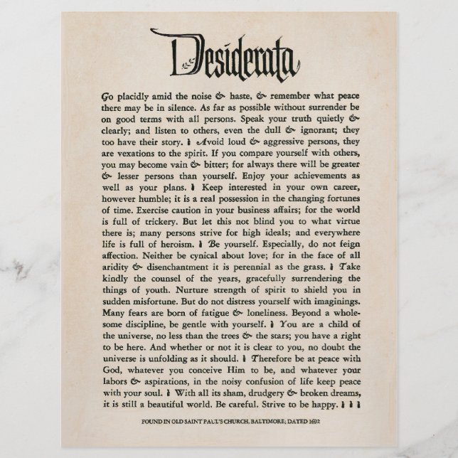 1692 Desiderata - Papier voor ontzilting, 25 velle (Voorkant)