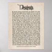 1692 - Desiderata Poster (Voorkant)