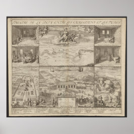 1699 Verdrag van Karlowitz Plan, Kaart van Europa Poster
