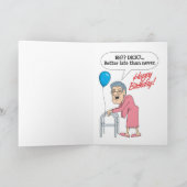 #169 Gelukkige verjaardag Kaart (Binnen)