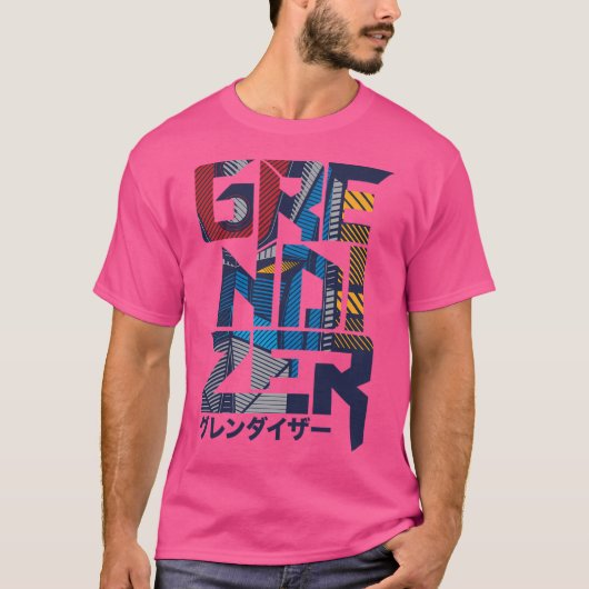 169 Grendizer-lettertype T-shirt (Voorkant)