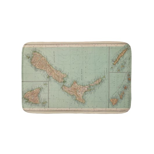 169 Nieuw-Zeeland, Hawaii, Tasmanië Badmat (Voorkant)