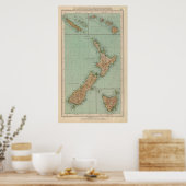 169 Nieuw-Zeeland, Hawaii, Tasmanië Poster (Keuken)
