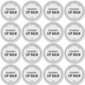 16 1,9 inch duidelijke lippenbalsem etiketten sticker (Voorkant)