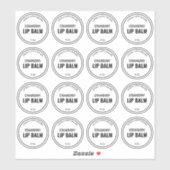 16 1,9 inch duidelijke lippenbalsem etiketten sticker (Vel)