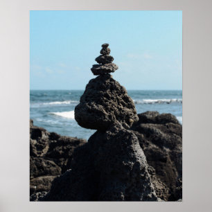 16×20 Rots Toren Jeju Eiland Korea Foto Print
