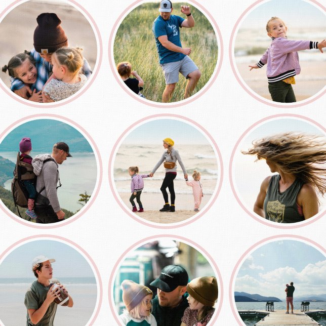 16 Aangepaste Foto's & Kleur Cirkelpatroon Bord Ro Behang (Creator heeft geüpload)