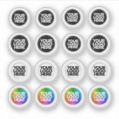 16 Aangepaste Logo Extra Kleine Duidelijke Afzonde Sticker (Voorkant)