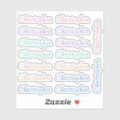 16 Aangepaste Moderne 10/11 Letters Naam Woord Tre Sticker (Vel)