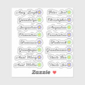 16 Aangepaste namen voor gastlijsten Calligrafie M Sticker (Vel)