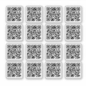 16 Aangepaste Qr Code Transparante Stickers (Voorkant)