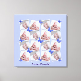 16 Afbeeldingen Collage Precious Moments Periwinkl Canvas Afdruk