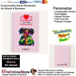 16 African American Girl Writing Supplies Students Notitieboek