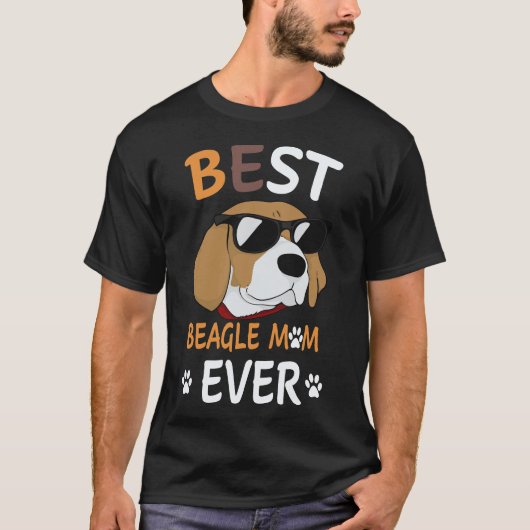 16 Beste Beagle Moeder Ooit Beagle T-shirt (Voorkant)