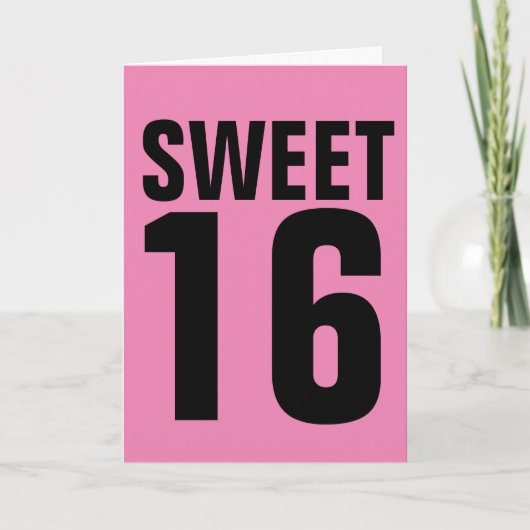 16 BIRTHDAY KAART VOOR HAAR (Voorkant)