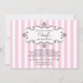 16 Birthday Party-uitnodigingen met foto Kaart (Achterkant)