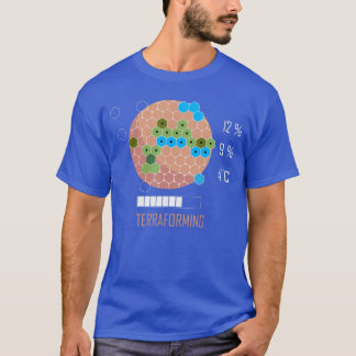 16 Bit Mars terraformerende bordspel jongen T-shirt