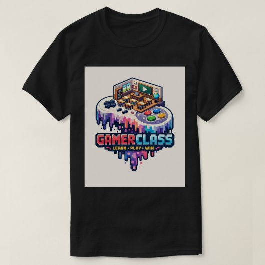 16-Bit Melting YouTube Gaming Controller T-shirt (Design voorkant)