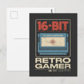 16-bit Retro Gamer Briefkaart (Voorkant / Achterkant)