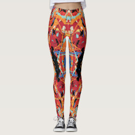 16 bit Villain Sinaasappel Black splatter Leggings