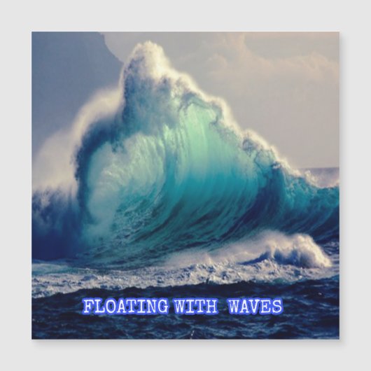 16.Blauwe oceaangolven, oceaanliefhebbers,  cadeau (Voorkant)