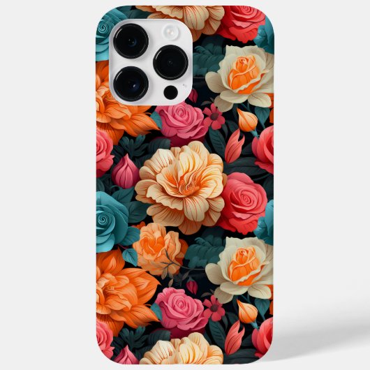 #16 Bloemen patroon Case-Mate iPhone Case (Achterkant)