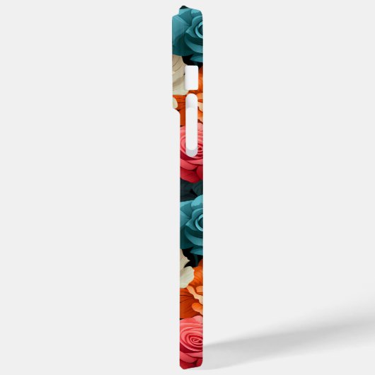 #16 Bloemen patroon Case-Mate iPhone Case (Achterkant / Links)