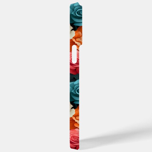 #16 Bloemen patroon Case-Mate iPhone Case (Achterkant / Rechts)