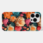 #16 Bloemen patroon iPhone Hoesje (Achterkant horizontaal)