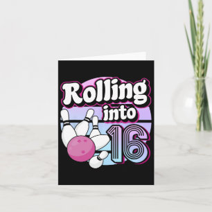 16 Bowling 16e verjaardag Kaart