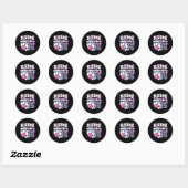 16 Bowling 16e verjaardag Ronde Sticker (Vel)