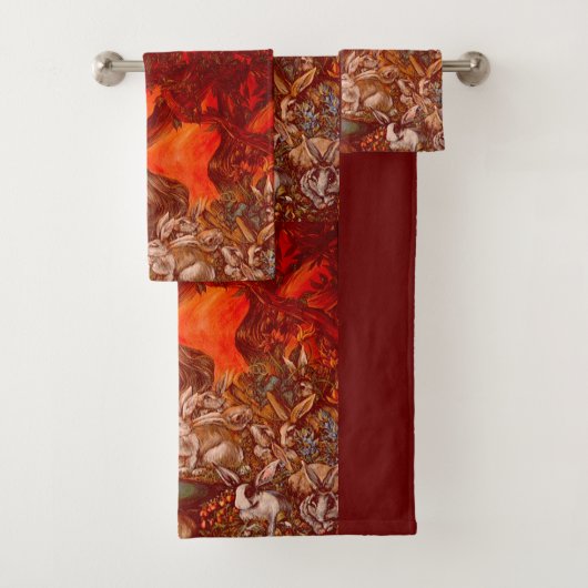 16 Bunnies Bad Handdoek (Insitu)