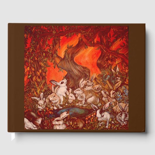 16 Bunnies Guest Book Gastenboek (Voorkant)