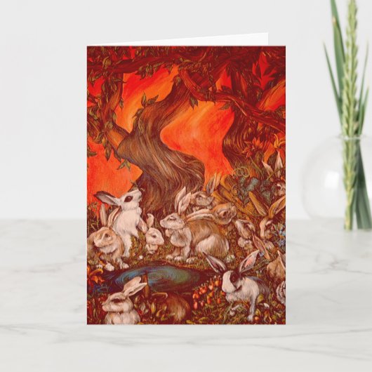 16 Bunnies Kaart (Voorkant)