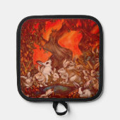 16 Bunnies Pannenlap (Voorkant)