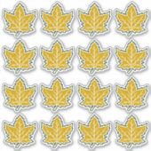 16 Canadees esdoornblad Jubileum 150 jaar Sticker (Voorkant)