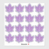 16 Canadees esdoornblad Jubileum 150 jaar Sticker (Vel)