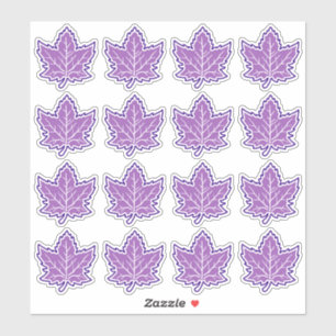 16 Canadees esdoornblad Jubileum 150 jaar Sticker