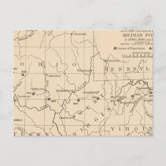 16 Centrum van de bevolking 17901900 Briefkaart (Voorkant)