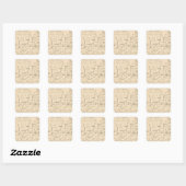 16 Centrum van de bevolking 17901900 Vierkante Sticker (Vel)
