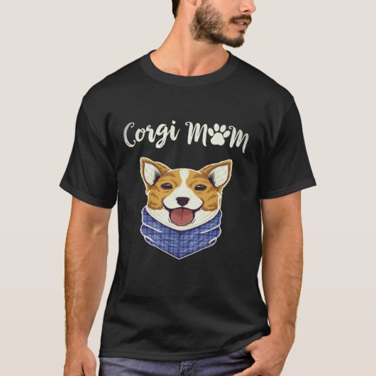 16 Corgi Moeder Corgi T-shirt (Voorkant)