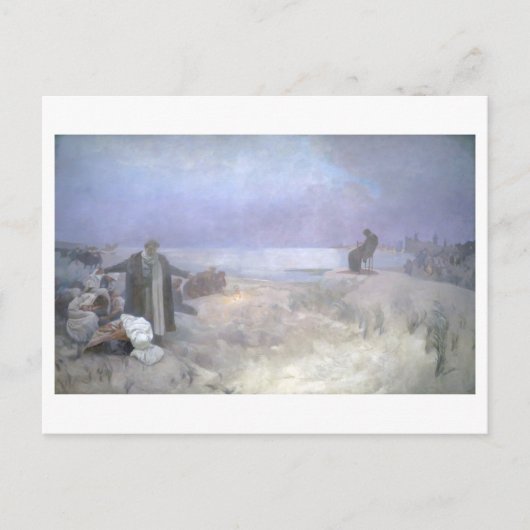 #16 De laatste dagen van Jan Amos Komensky, Mucha Briefkaart (Voorkant)