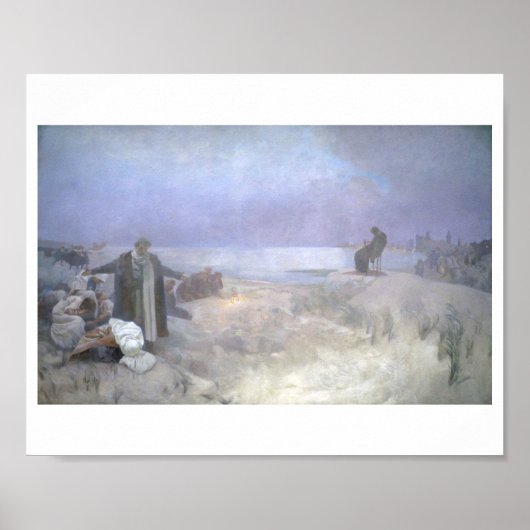 #16 De laatste dagen van Jan Amos Komensky, Mucha Poster (Voorkant)