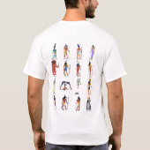 16 Egyptische goden T-shirt (Achterkant)