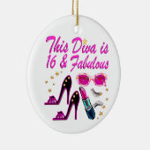 16 EN FABULOUS DIVA KERAMISCH ORNAMENT (Rechts)