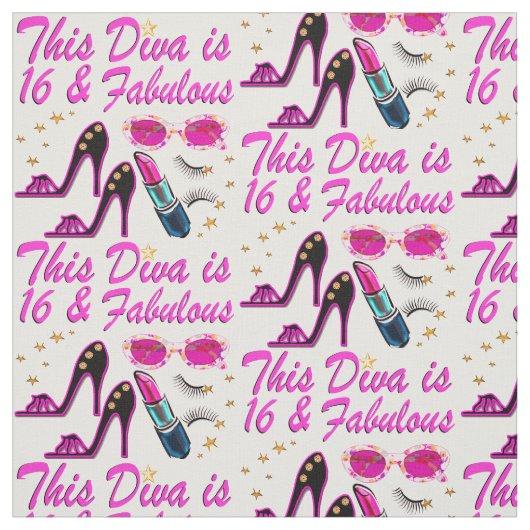 16 EN FABULOUS DIVA STOF (Swatch)