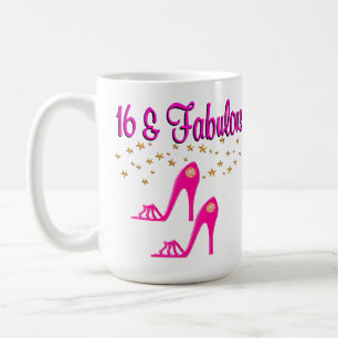 16 EN FANTASTISCH 16E VERJAARDAG ONTWERP KOFFIEMOK