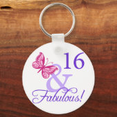 16 en feestdag sleutelhanger (Voorkant)
