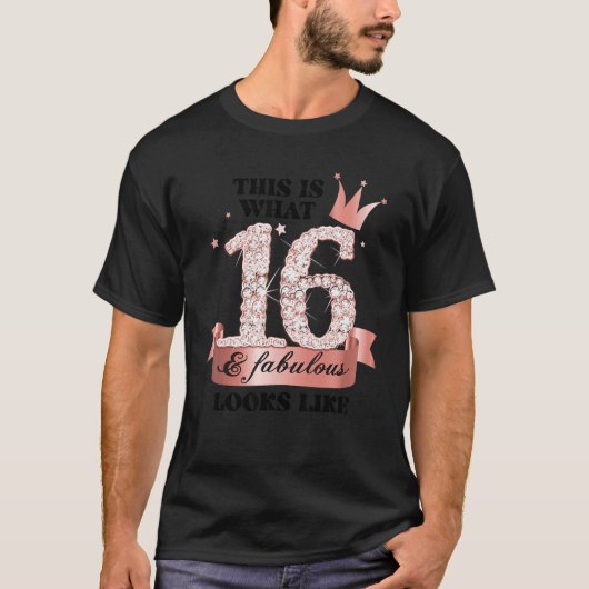 16 & Fabulous I Rose And White Party Group Candid  T-shirt (Voorkant)