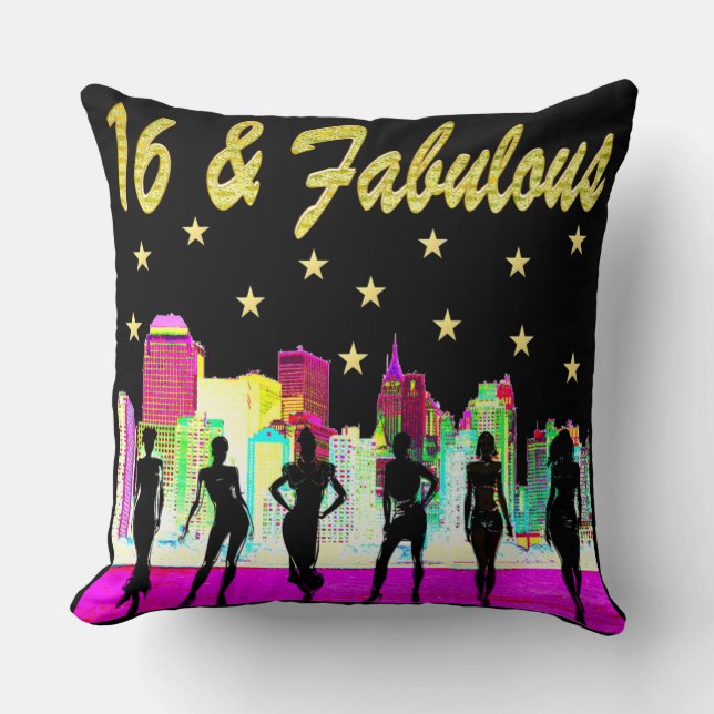 16 & FANTASTISCH NYC DIVA ONTWERP KUSSEN (Voorkant)